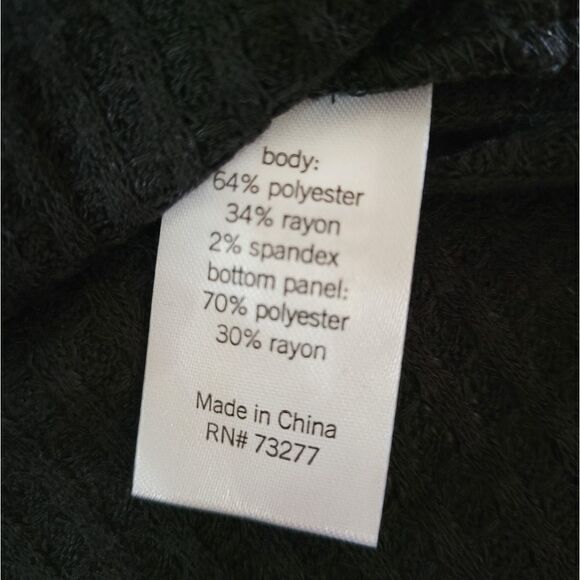 Mudd Women's Black Waffle-knit Short Sleeve Top - Picture 8 of 10